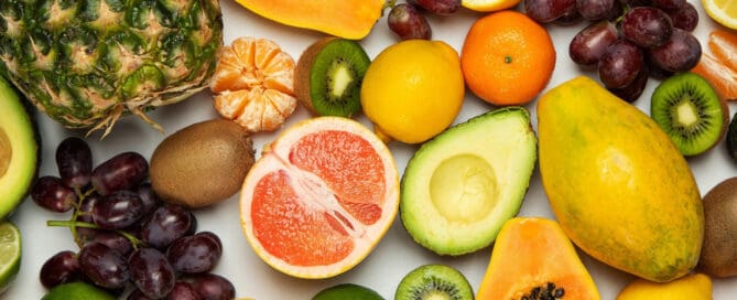 healthy fruit background