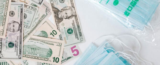 money and masks