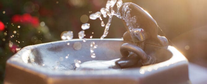 water fountain in park