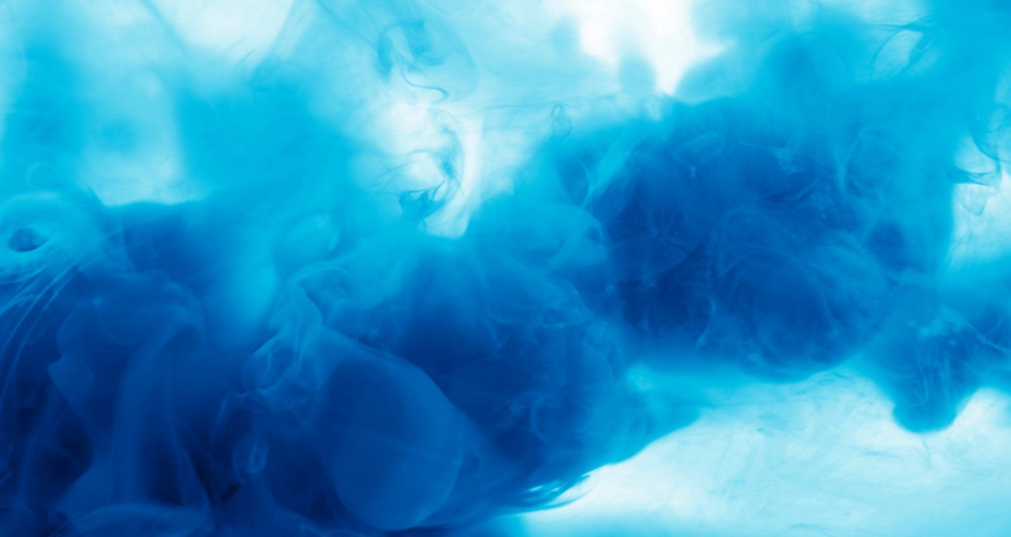 blue mass moving through air