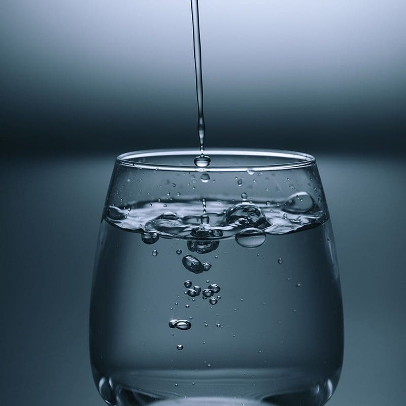 Water drops in glass HD