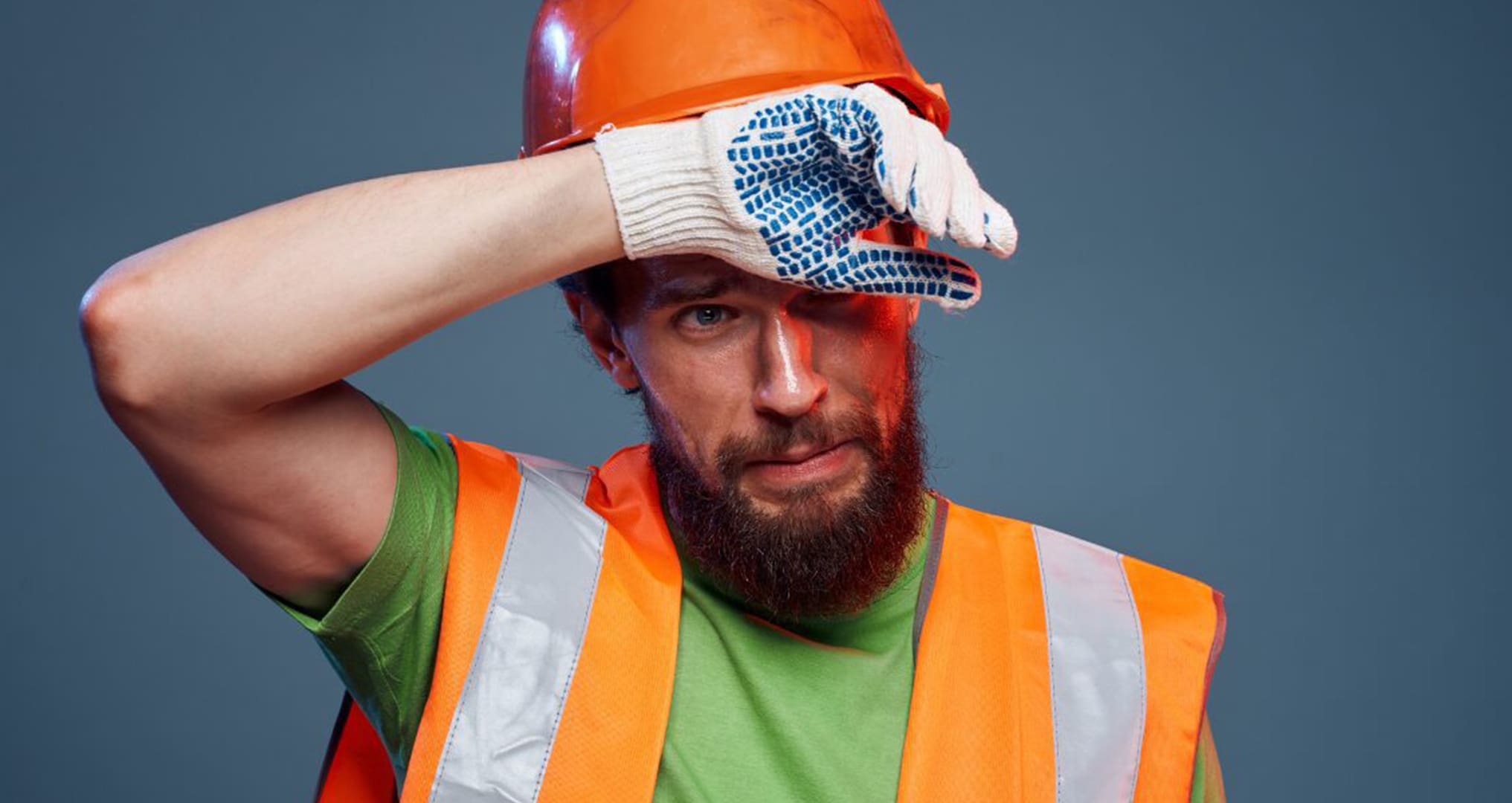 warehouse worker sweating